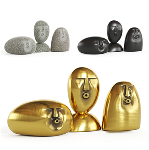 Oof stones  Figurines in the shape of faces